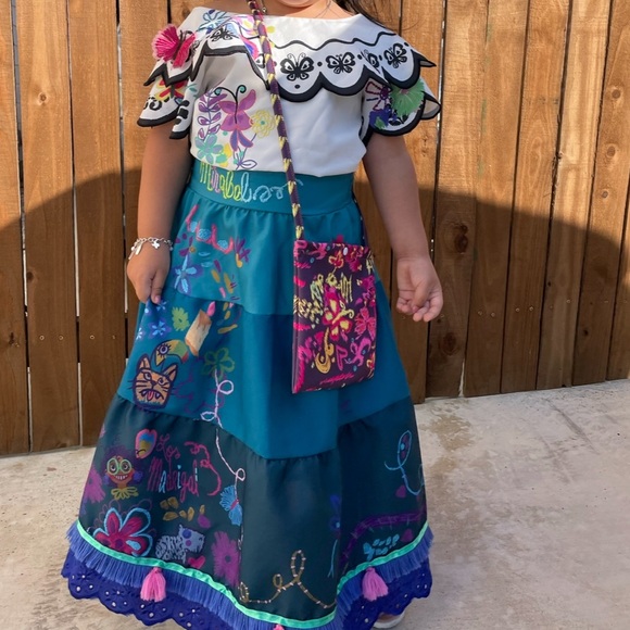 Encanto mirabel costume. Purchased at Disney store. Good condition. - Picture 5 of 5